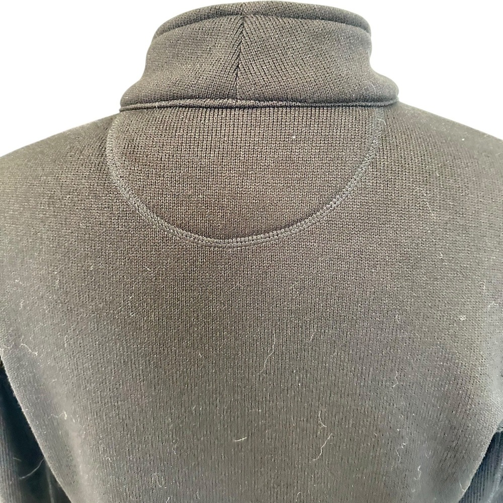 Calvin Klein Women Black Full Zip Mock Neck Knit Jacket Athletic Casual Size M - Picture 5 of 16